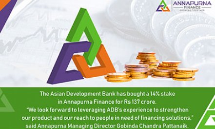 ADB buys 14% Stake in Annapurna Finance